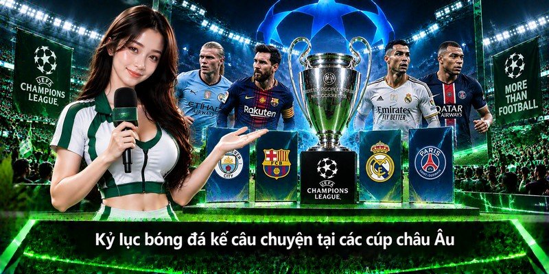 Kỷ lục bóng đá kể câu chuyện tại các cúp châu Âu